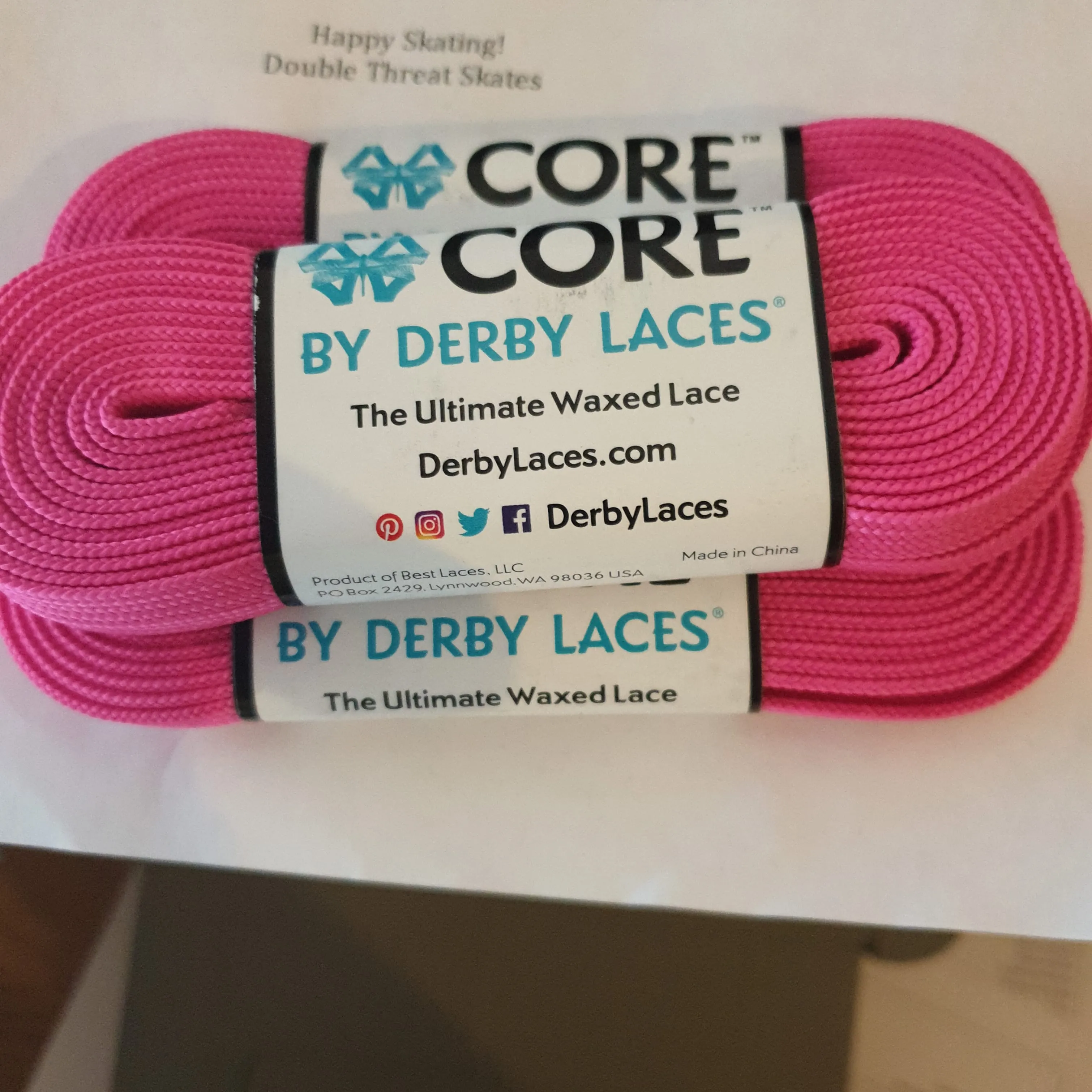 108''/274cm SOLID COLOUR Waxed Derby Laces