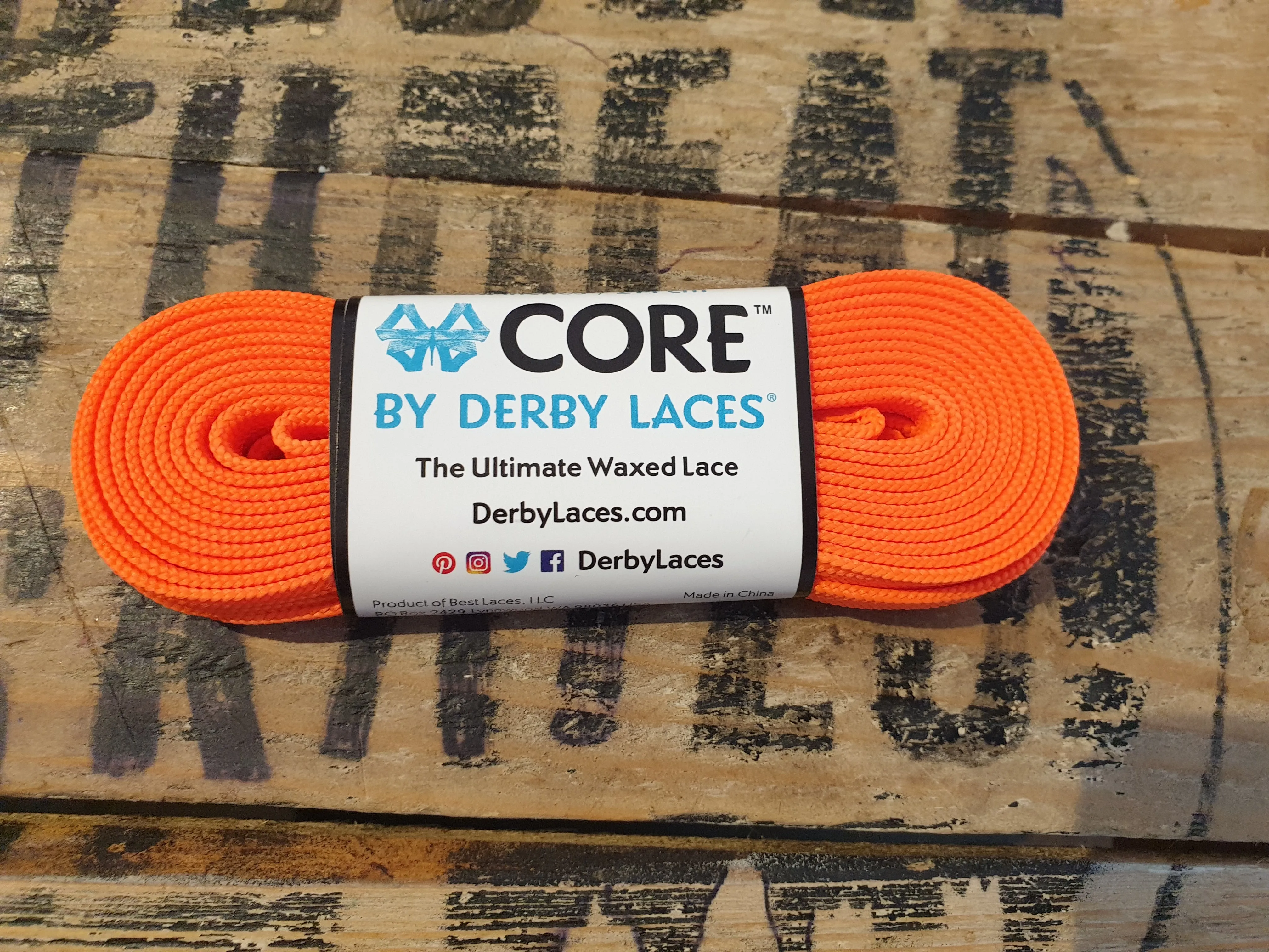 108''/274cm SOLID COLOUR Waxed Derby Laces