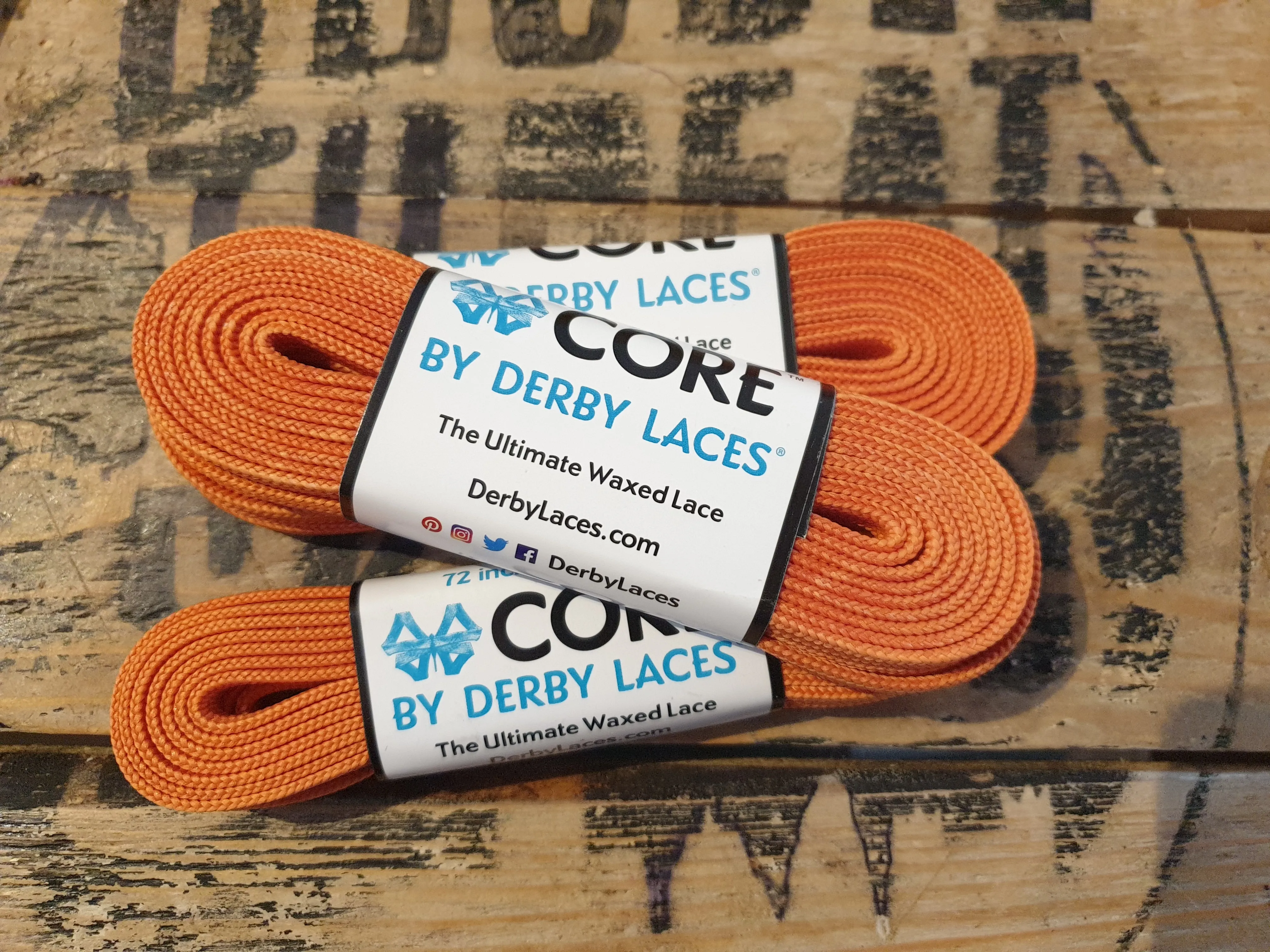 108''/274cm SOLID COLOUR Waxed Derby Laces