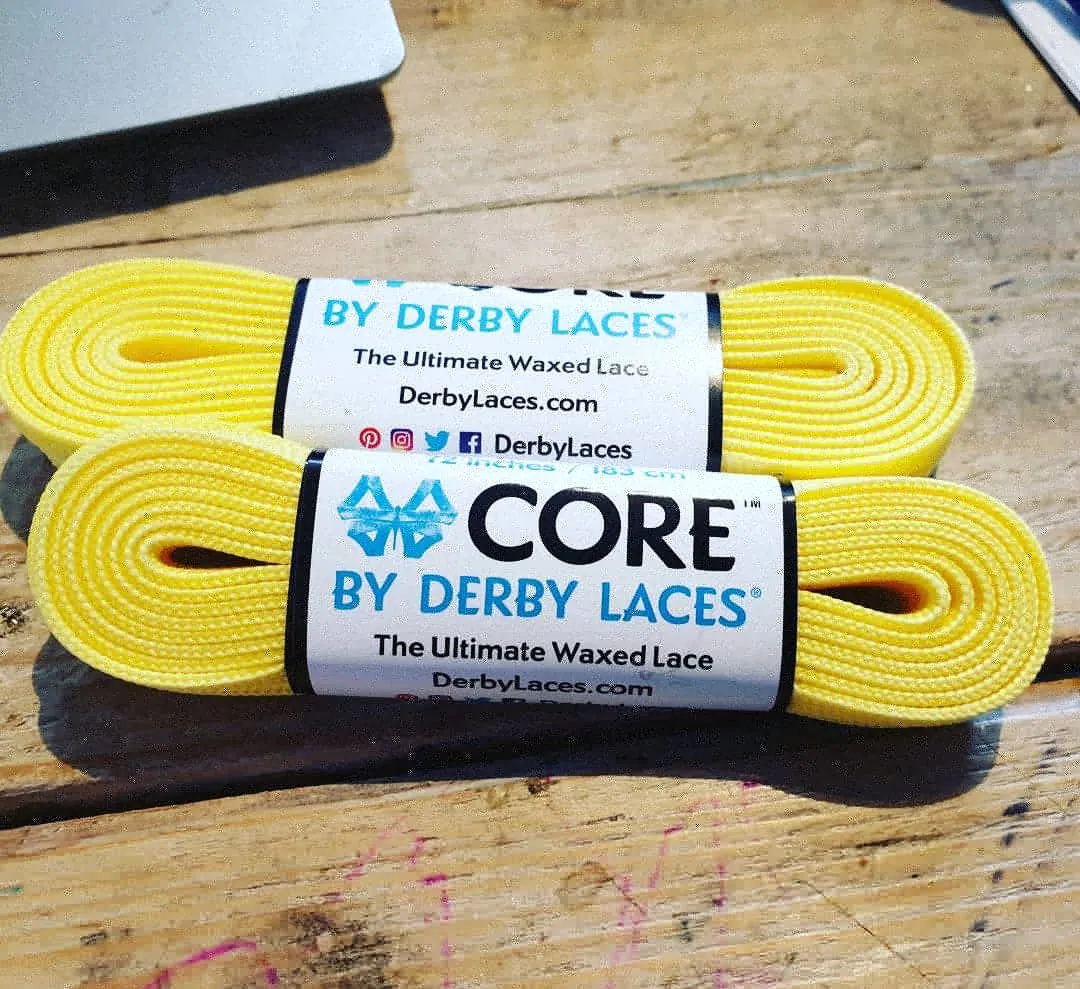 108''/274cm SOLID COLOUR Waxed Derby Laces