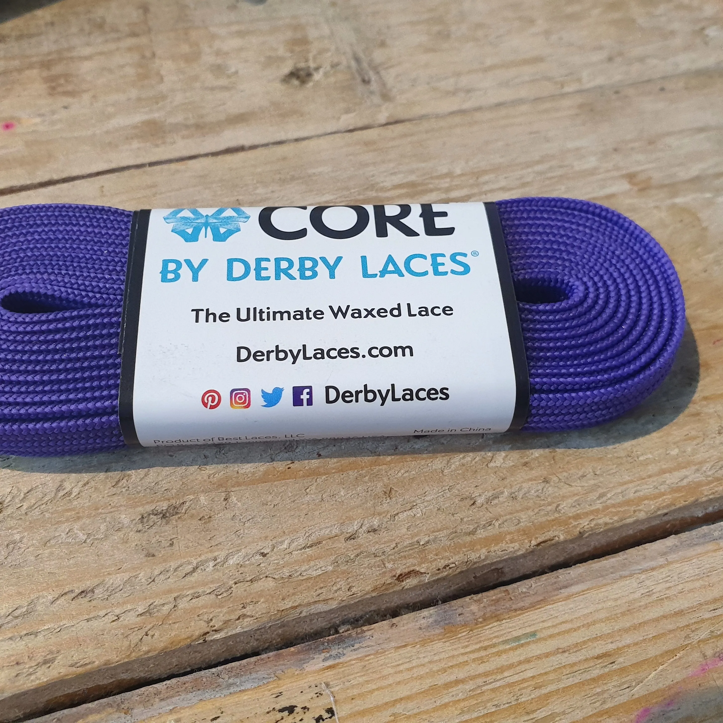 108''/274cm SOLID COLOUR Waxed Derby Laces