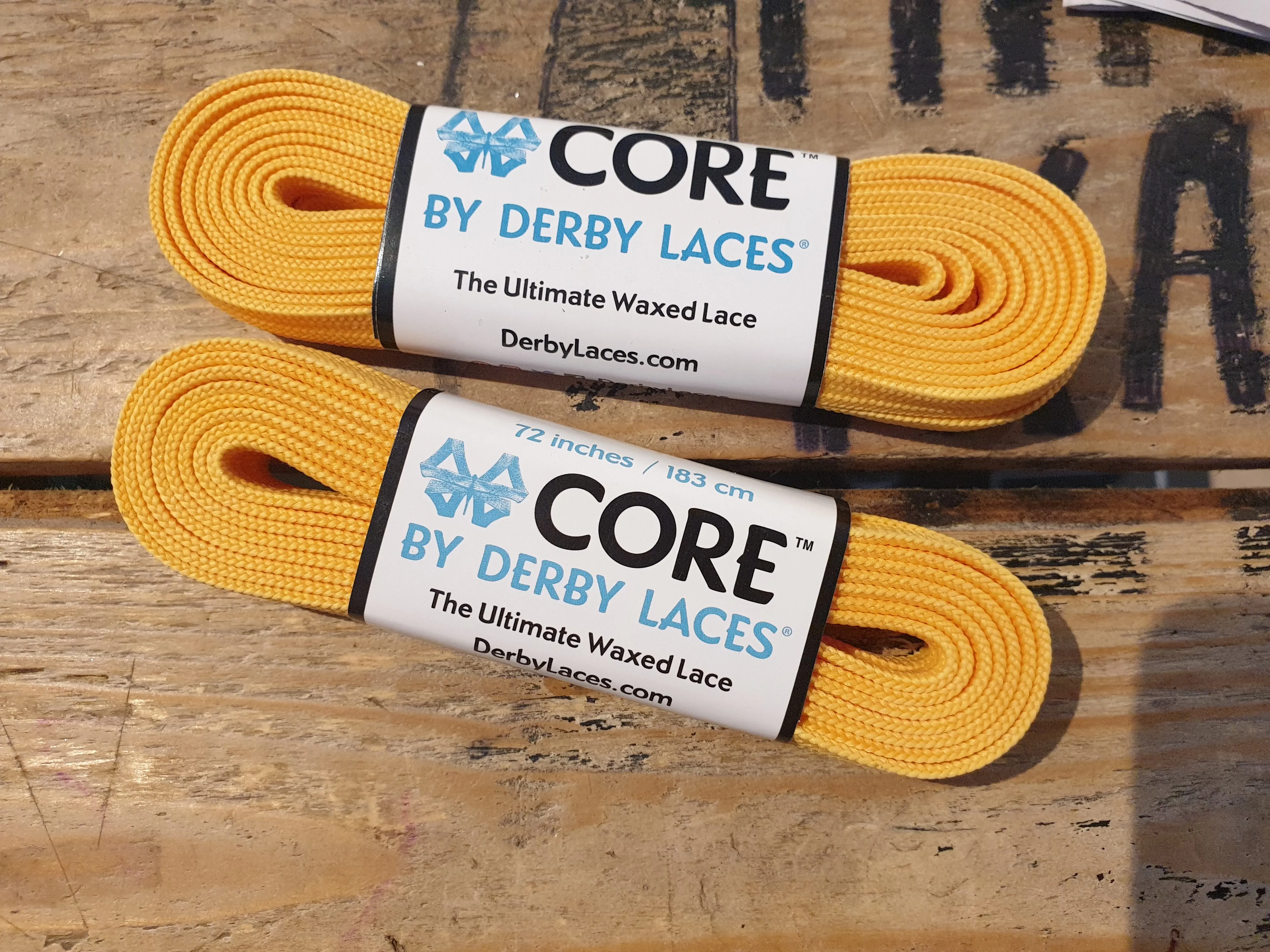 108''/274cm SOLID COLOUR Waxed Derby Laces