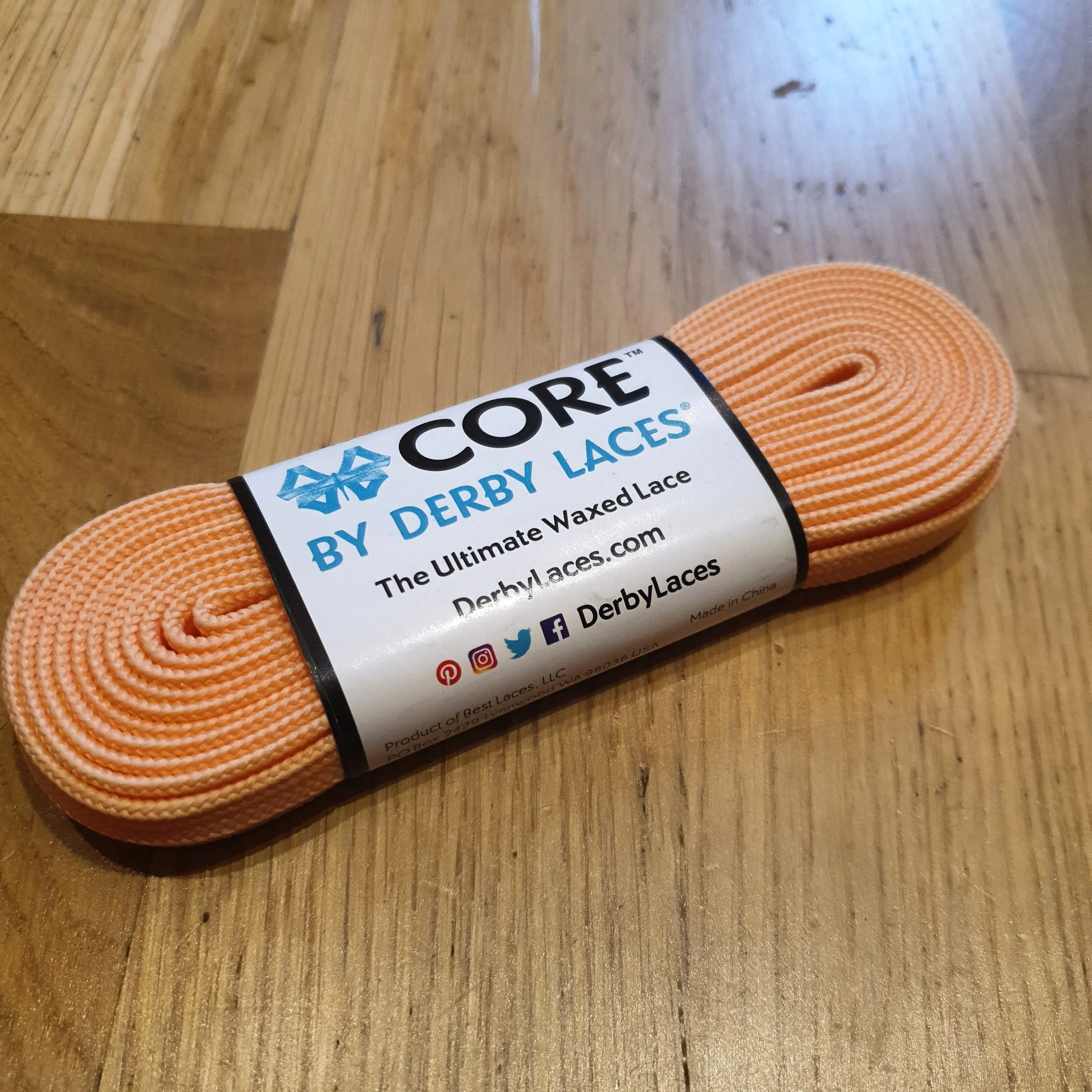 108''/274cm SOLID COLOUR Waxed Derby Laces
