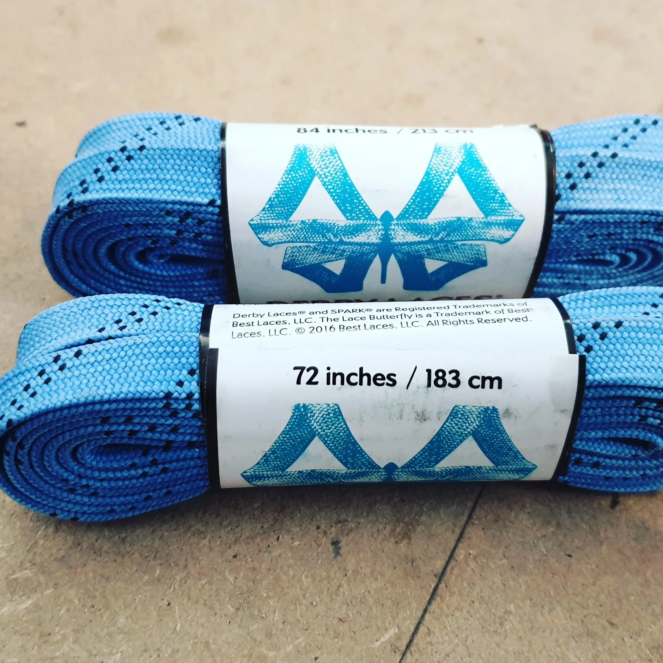 108''/274cm STYLE PATTERNED Waxed Derby Laces