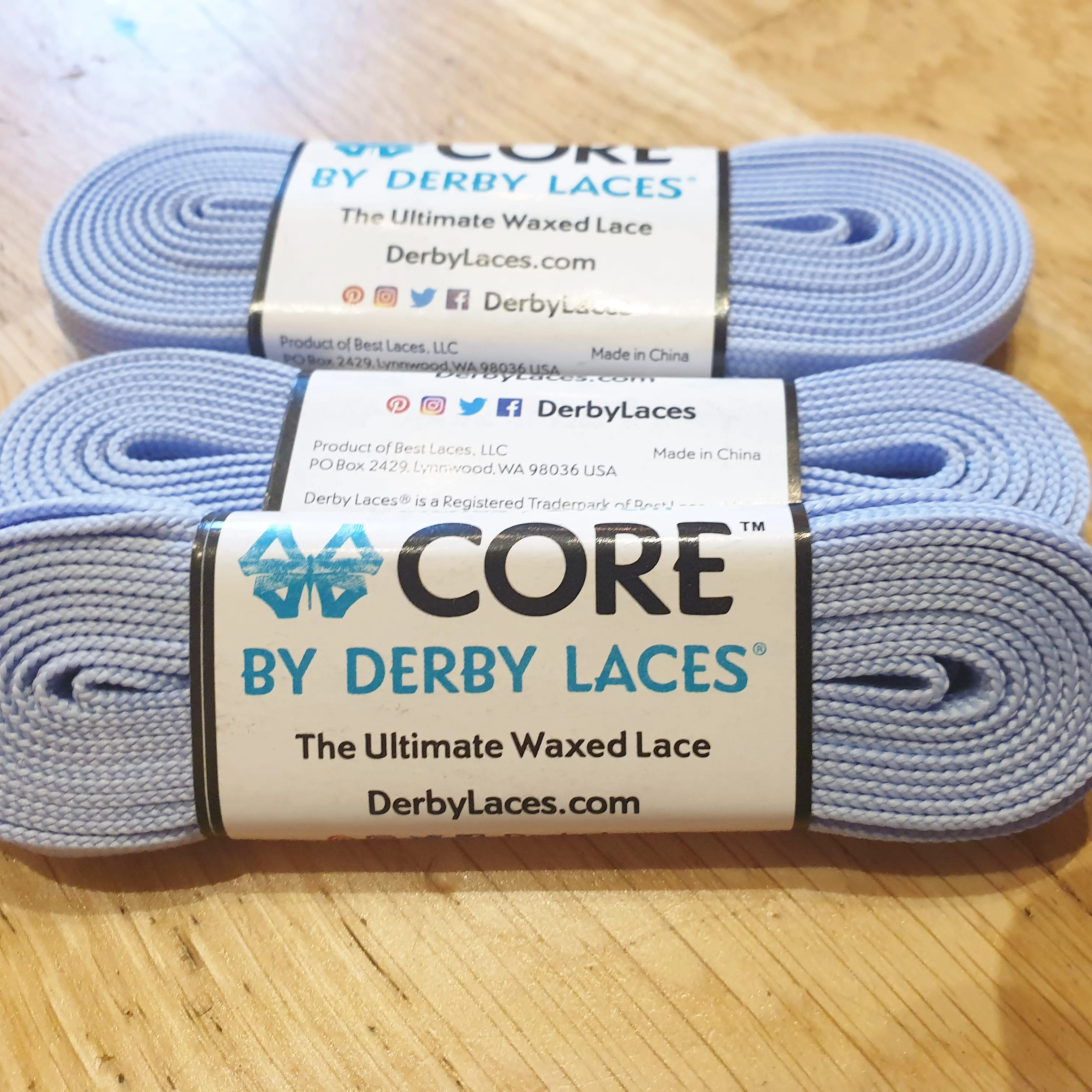 108''/274cm STYLE PATTERNED Waxed Derby Laces