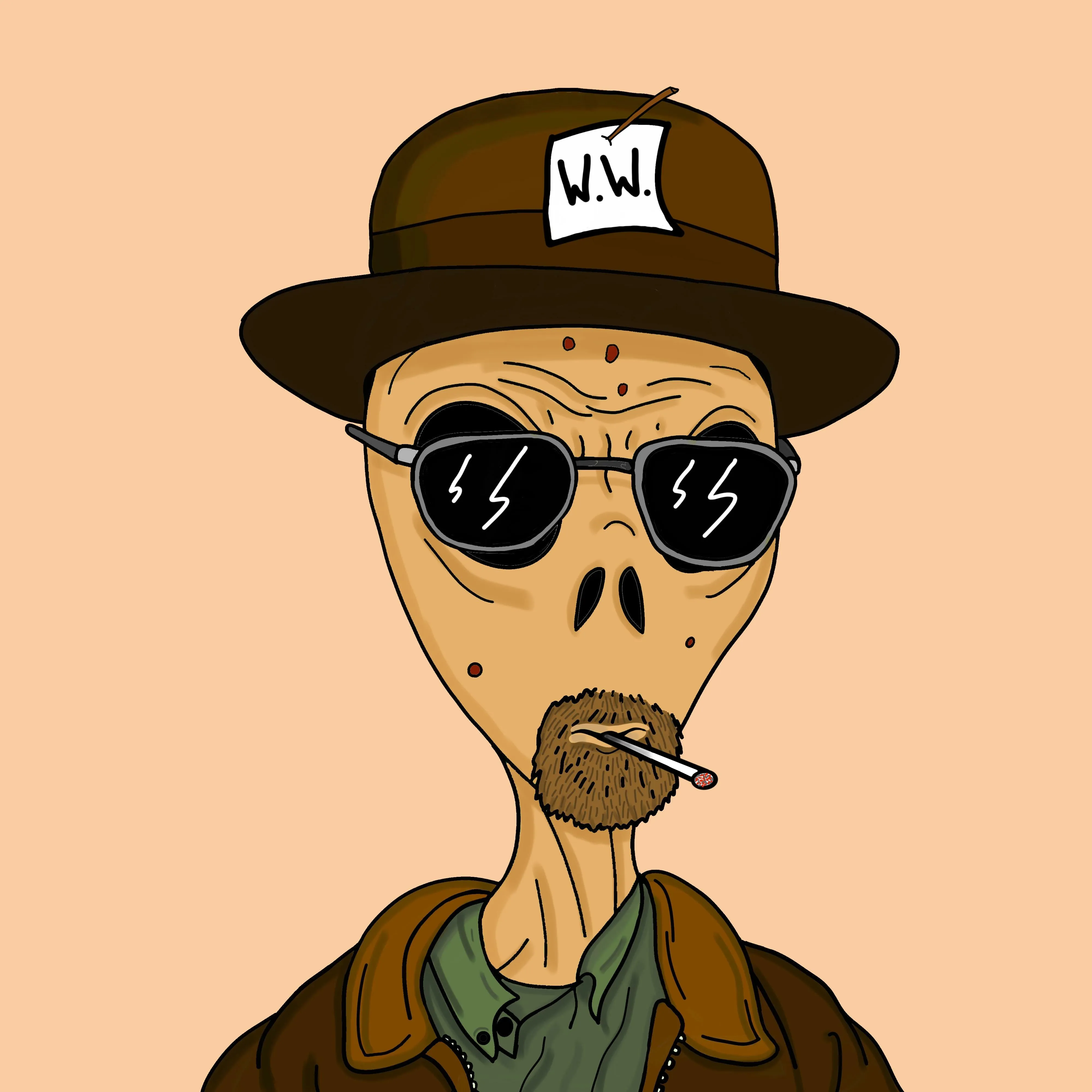 Alien #0004 by inkink Shivadelic  - T-Shirt