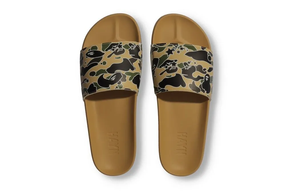 BAPE X HAYN STA CAMO SLIDES - YELLOW