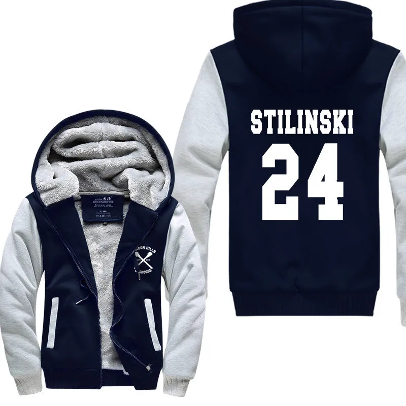 Basketball Jackets - Solid Color Basketball Series 24 STILINSKI Super Cool Fleece Jacket