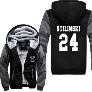 Basketball Jackets - Solid Color Basketball Series 24 STILINSKI Super Cool Fleece Jacket