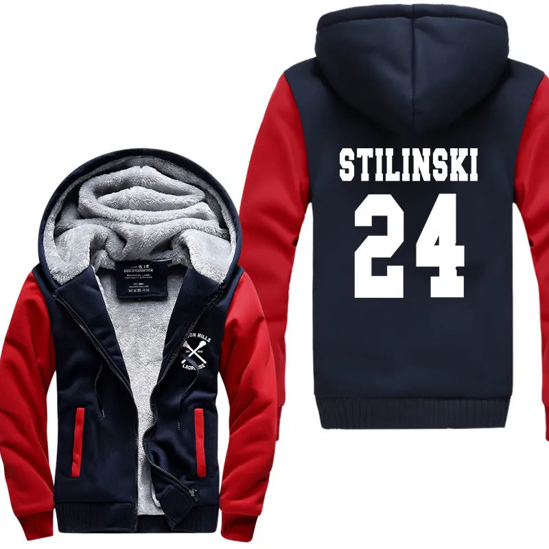 Basketball Jackets - Solid Color Basketball Series 24 STILINSKI Super Cool Fleece Jacket