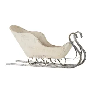 Distressed Wooden Sleigh