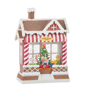 Dog Barkery Musical Lighted Water Gingerbread House