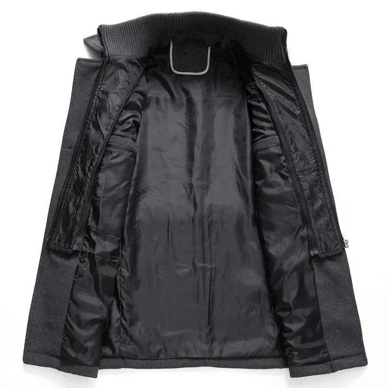 Double Collar Woolen Coat
