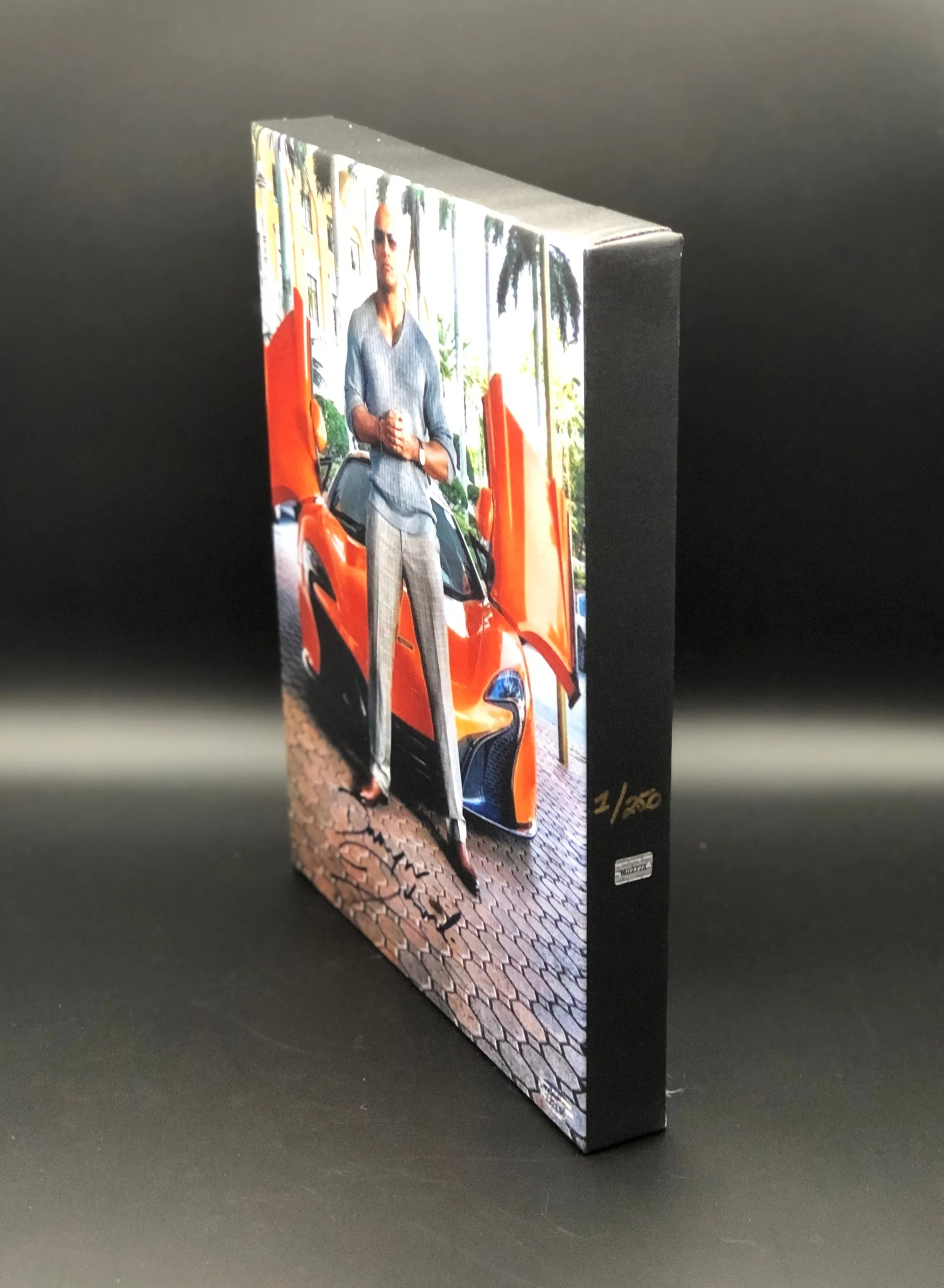 Dwayne Johnson "The Rock" Facsimile Autograph 11x14 Canvas Print Wall Art
