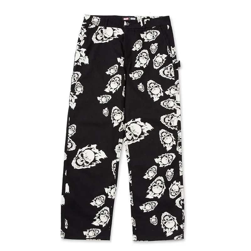 HUF X MARVEL GHOST RIDER PAINTER PANT