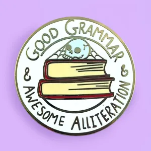 Jubly Umph Lapel Pin • Good Grammar & Awesome Alliteration
