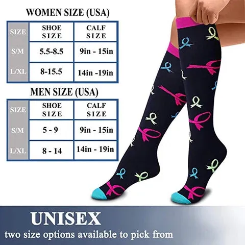 ROYALUCK 5 Pairs Compression Socks With Cat Pattern