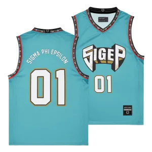 SigEp Teal Basketball Jersey